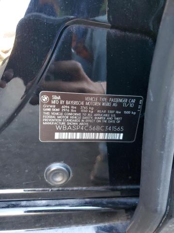 WBASP4C56BC341565 - 2011 BMW 550 XIGT BLACK photo 12