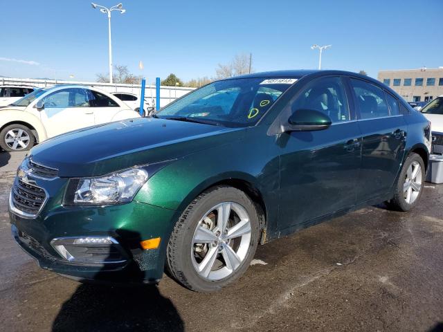 1G1PE5SB8F7283056 - 2015 CHEVROLET CRUZE LT GREEN photo 1