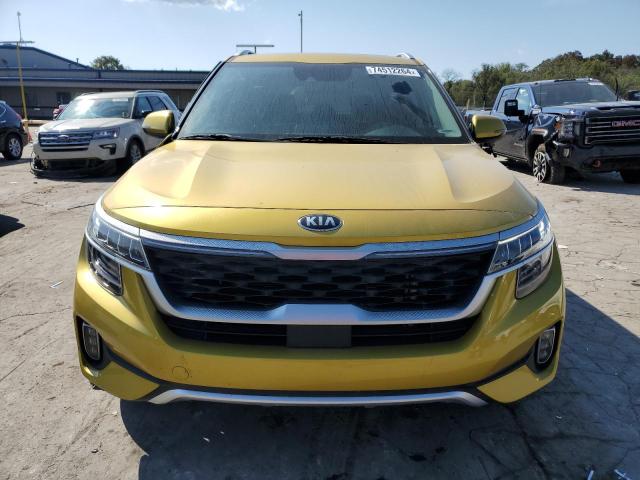 KNDETCA25M7218141 - 2021 KIA SELTOS SX YELLOW photo 5