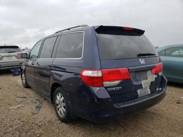 5FNRL38748B070048 - 2008 HONDA ODYSSEY EXL BLUE photo 2