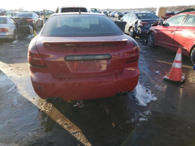 2G2WC55C281117696 - 2008 PONTIAC GRAND PRIX GXP RED photo 6