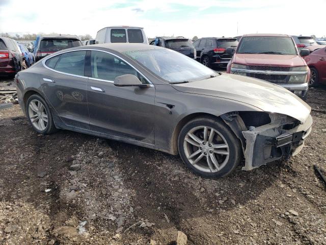 5YJSA1E11FF111535 - 2015 TESLA MODEL S BROWN photo 4