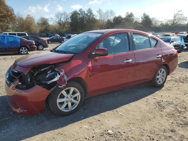 3N1CN7APXEL811790 - 2014 NISSAN VERSA S RED photo 1