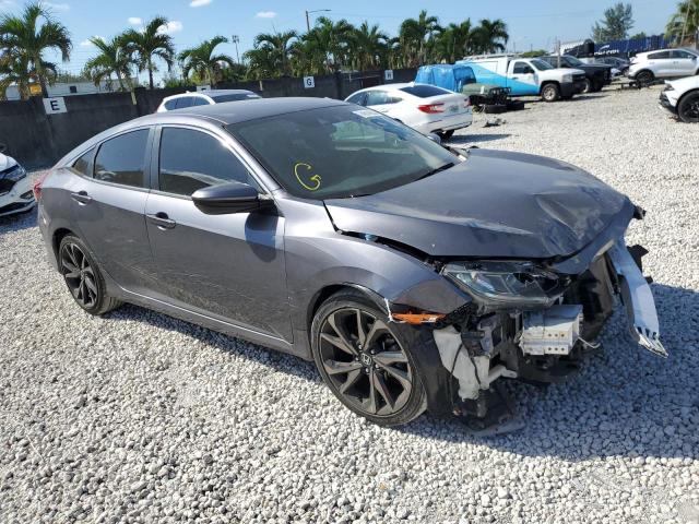 2HGFC2F80LH529735 - 2020 HONDA CIVIC SPORT ნაცრისფერი ფოტო 4