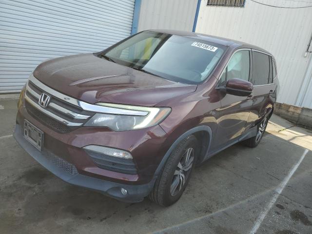 5FNYF5H3XGB008857 - 2016 HONDA PILOT EX BURGUNDY photo 1