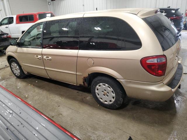 2C4GP44G51R200629 - 2001 CHRYSLER TOWN & COU LX BEIGE photo 2