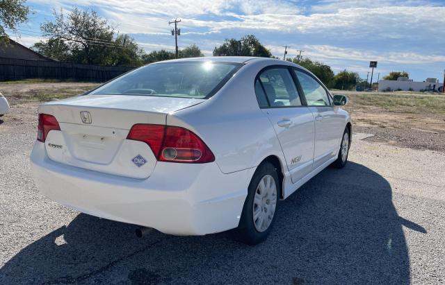 1HGFA46578L000820 - 2008 HONDA CIVIC GX WHITE photo 4