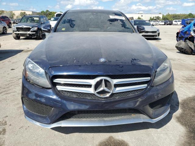 55SWF4JB6FU046053 - 2015 MERCEDES-BENZ C 300 BLUE photo 5