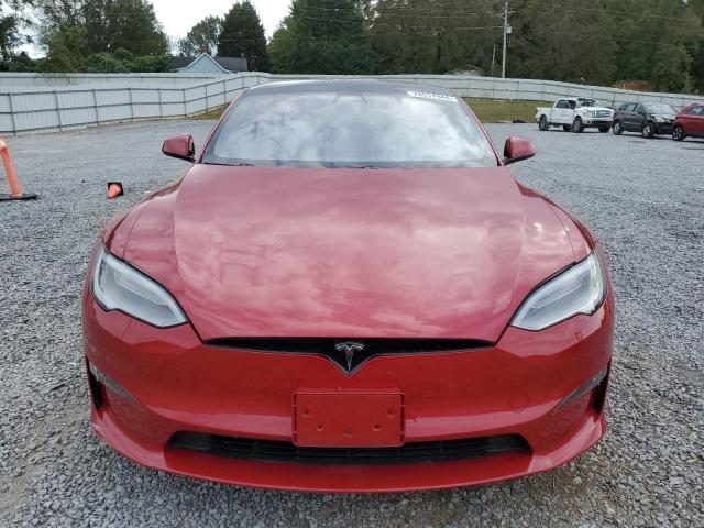 5YJSA1E52NF470622 - 2022 TESLA MODEL S RED photo 5