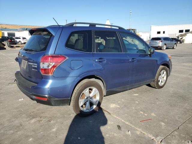 JF2SJAHC3FH826623 - 2015 SUBARU FORESTER 2.5I LIMITED BLUE photo 3