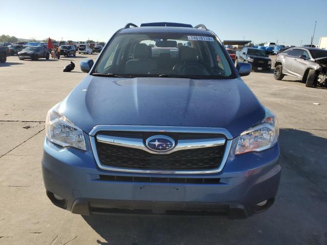 JF2SJAHC3FH826623 - 2015 SUBARU FORESTER 2.5I LIMITED BLUE photo 5