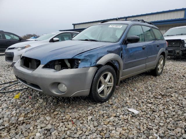 4S4BP61C757390928 - 2005 SUBARU LEGACY OUTBACK 2.5I BLUE photo 1