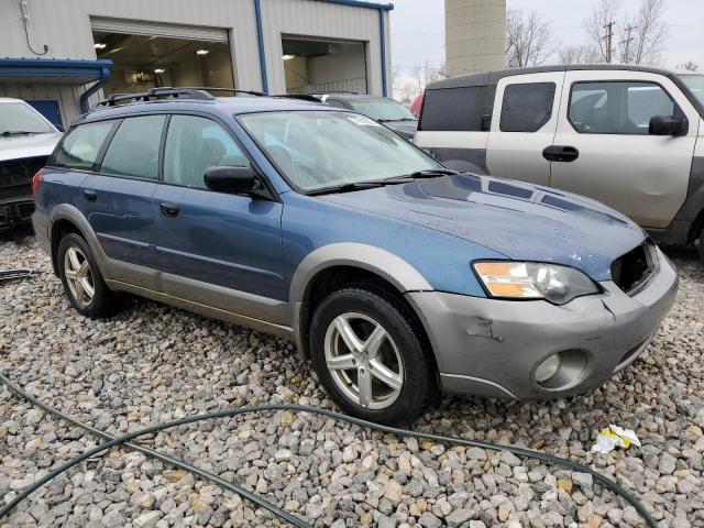 4S4BP61C757390928 - 2005 SUBARU LEGACY OUTBACK 2.5I BLUE photo 4