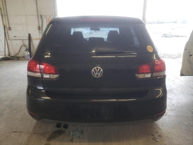 WVWDB7AJ8CW219690 - 2012 VOLKSWAGEN GOLF BLACK photo 6