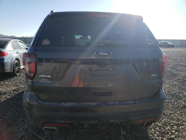 1FM5K8GT5HGA27742 - 2017 FORD EXPLORER SPORT GRAY photo 6