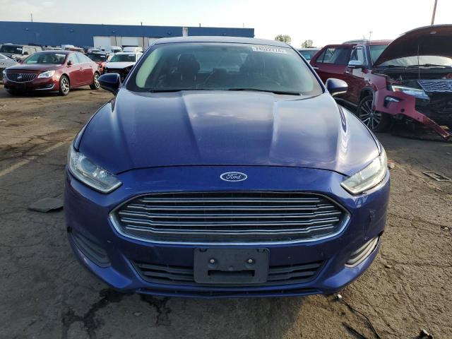 3FA6P0G73GR377396 - 2016 FORD FUSION S BLUE photo 5