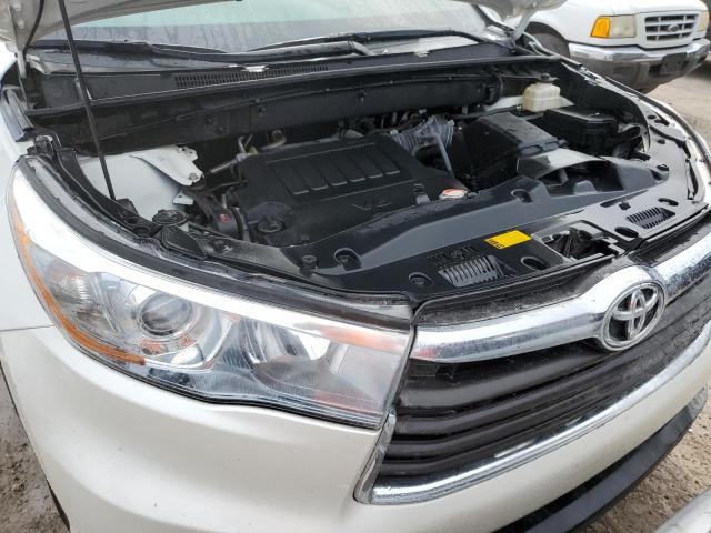 5TDKKRFH0GS137225 - 2016 TOYOTA HIGHLANDER XLE WHITE photo 11