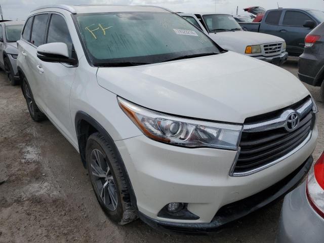 5TDKKRFH0GS137225 - 2016 TOYOTA HIGHLANDER XLE WHITE photo 5