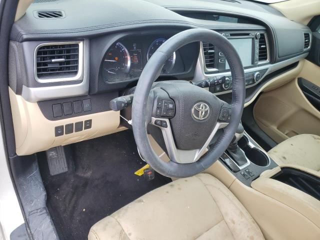 5TDKKRFH0GS137225 - 2016 TOYOTA HIGHLANDER XLE WHITE photo 8