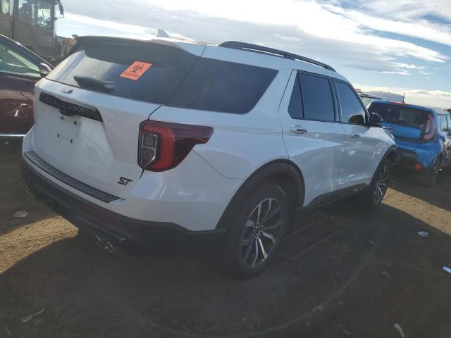 1FM5K8GC6LGD06013 - 2020 FORD EXPLORER ST WHITE photo 3