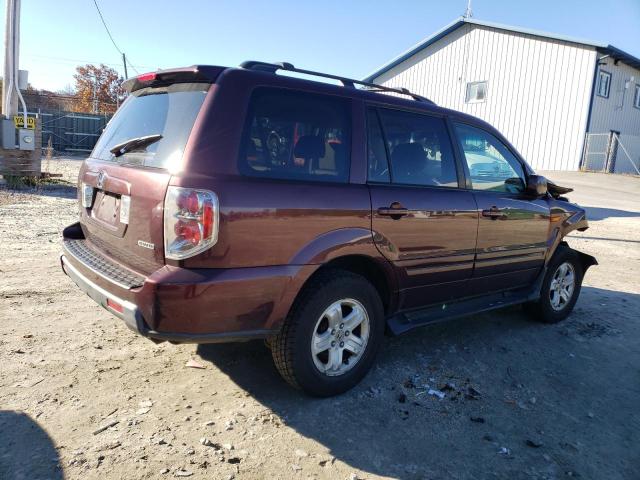 5FNYF18238B024318 - 2008 HONDA PILOT VP MAROON photo 3