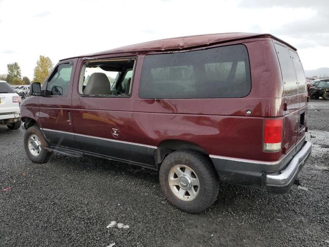 1FMRE11L74HA36603 - 2004 FORD ECONOLINE E150 WAGON BURGUNDY photo 2