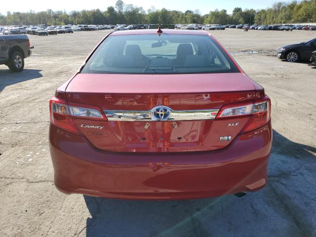 4T1BD1FK0EU129458 - 2014 TOYOTA CAMRY HYBRID RED photo 6