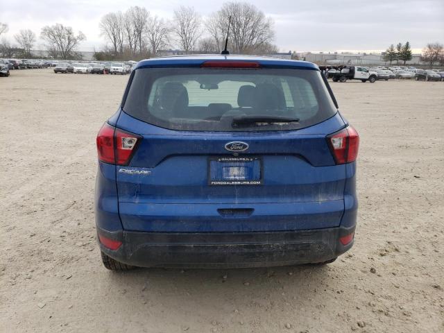 1FMCU0F76KUA02834 - 2019 FORD ESCAPE S BLUE photo 6