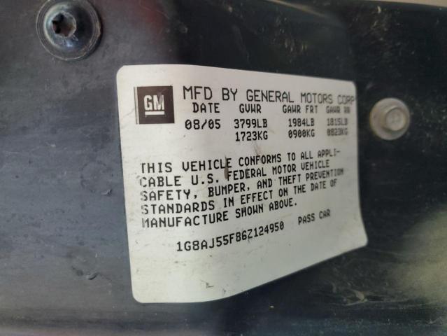 1G8AJ55F86Z124950 - 2006 SATURN ION LEVEL 2 GOLD photo 13