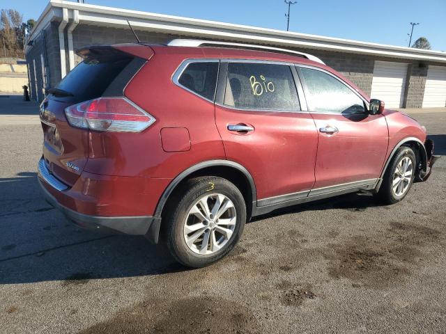 KNMAT2MV5GP634483 - 2016 NISSAN ROGUE S RED photo 3