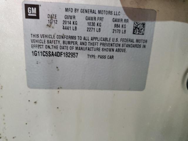 1G11C5SA4DF182957 - 2013 CHEVROLET MALIBU 1LT 金色 照片 12