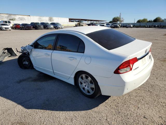 19XFA1F50AE048154 - 2010 HONDA CIVIC LX WHITE photo 2