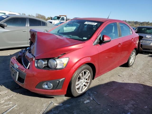 1G1JC5SH8C4135969 - 2012 CHEVROLET SONIC 4D LT RED photo 1