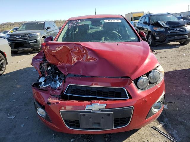 1G1JC5SH8C4135969 - 2012 CHEVROLET SONIC 4D LT RED photo 5