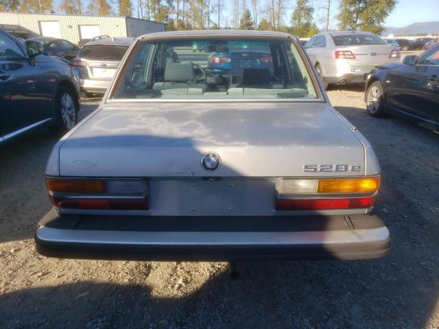 WBADK8309D9207748 - 1983 BMW 528 E AUTOMATIC SILVER photo 6