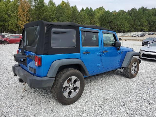 1C4BJWDG2FL585199 - 2015 JEEP WRANGLER U SPORT BLUE photo 3