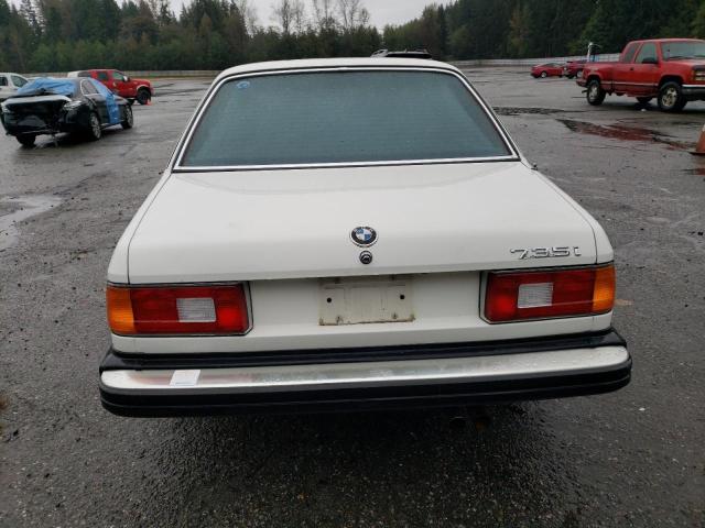 WBAFH8402F0970689 - 1985 BMW 735 I AUTOMATIC WHITE photo 6