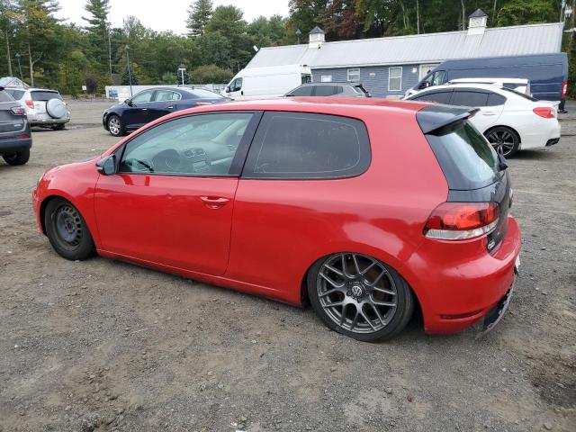 WVWAA7AJ6BW027821 - 2011 VOLKSWAGEN GOLF RED photo 2