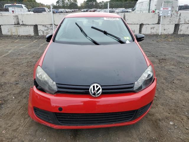 WVWAA7AJ6BW027821 - 2011 VOLKSWAGEN GOLF RED photo 5
