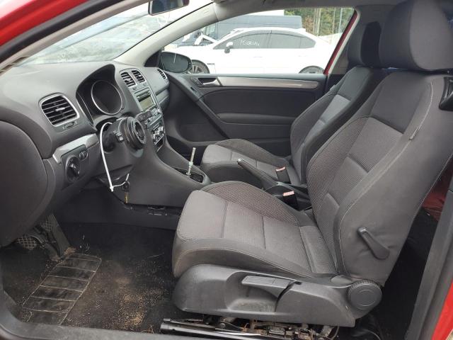 WVWAA7AJ6BW027821 - 2011 VOLKSWAGEN GOLF RED photo 7