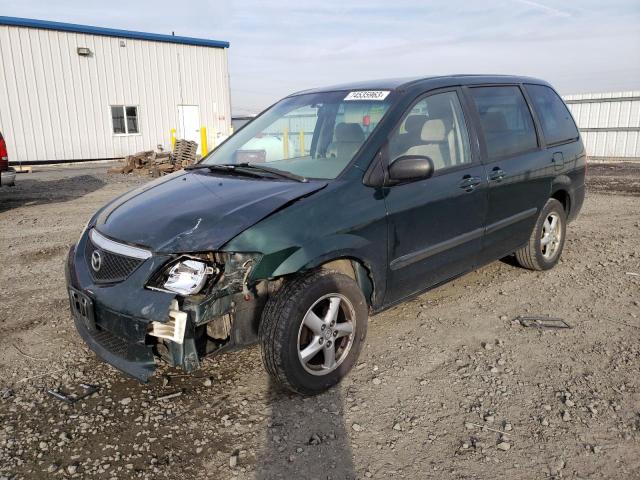 JM3LW28A530360574 - 2003 MAZDA MPV WAGON GREEN photo 1