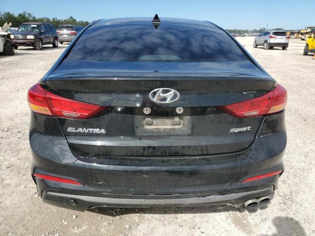 KMHD04LB7JU683942 - 2018 HYUNDAI ELANTRA SPORT BLACK photo 6