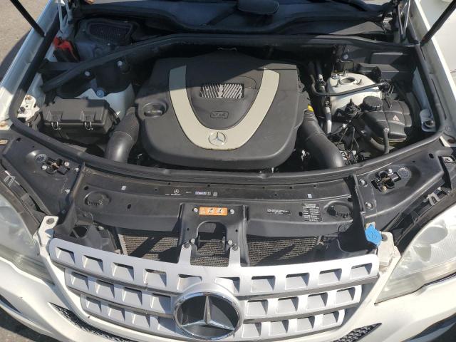 4JGBB8GB8AA603682 - 2010 MERCEDES-BENZ ML 350 4MATIC WHITE photo 12