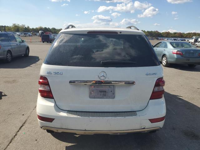 4JGBB8GB8AA603682 - 2010 MERCEDES-BENZ ML 350 4MATIC WHITE photo 6
