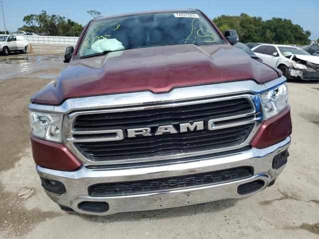 1C6RREFT3KN535512 - 2019 RAM 1500 BIG HORN/LONE STAR MAROON photo 5