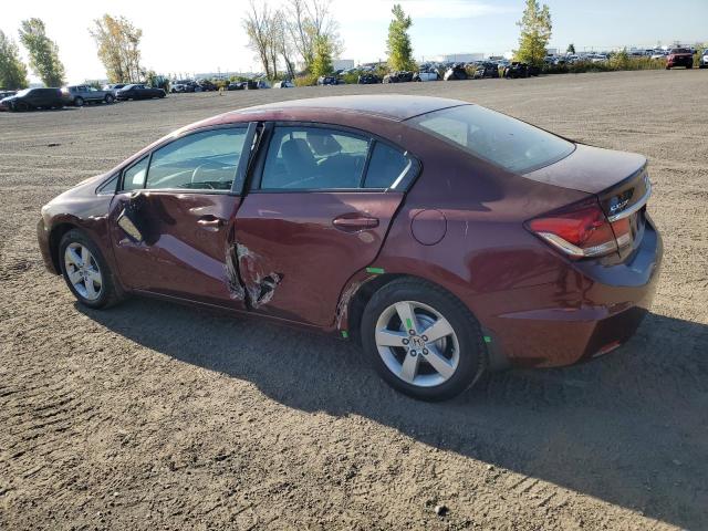 2HGFB2F43EH039633 - 2014 HONDA CIVIC LX RED photo 2