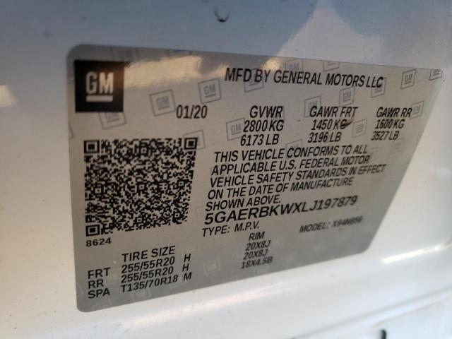 5GAERBKWXLJ197879 - 2020 BUICK ENCLAVE ESSENCE Սպիտակ լուսանկար 14