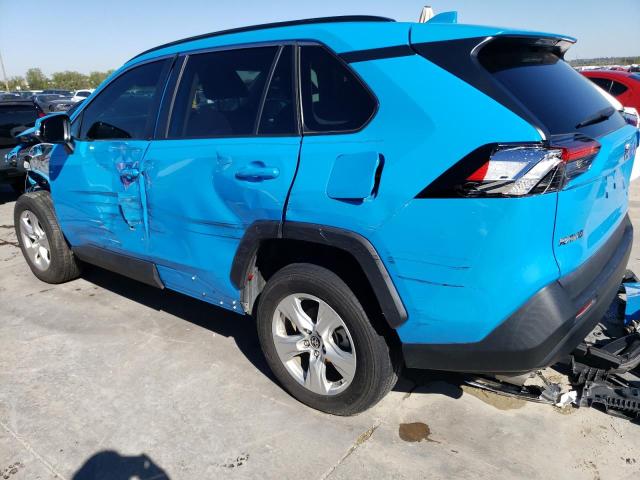 2T3W1RFV5MW131599 - 2021 TOYOTA RAV4 XLE BLUE photo 2