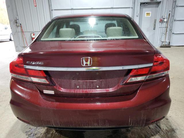 19XFB2F84FE045133 - 2015 HONDA CIVIC EX BURGUNDY photo 6