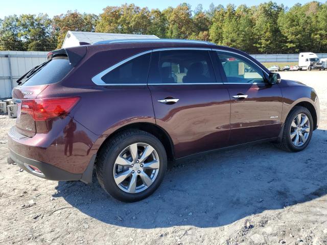 5FRYD4H83FB004822 - 2015 ACURA MDX ADVANCE BURGUNDY photo 3